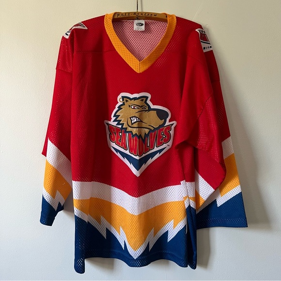 Rare Mississippi SeaWolves Hockey Jersey OT Sports Men XL - Picture 1 of 11